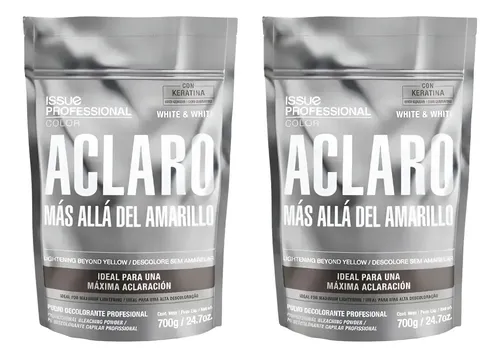 Polvo Decolorante Issue White And White 700g X2