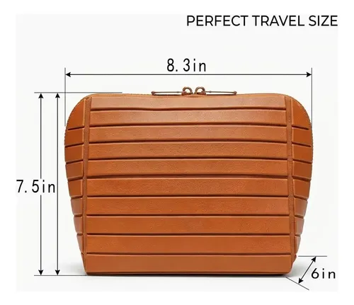 Bolsa Organizadora De Maquillaje Para Viajes De Gran Capacid Variation Horizontal Ribbed