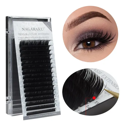 Kit Extensiones De Pestañas Pelo X Pelo Pegamento Removedor