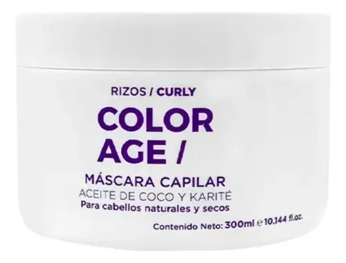 Shampoo + Máscara Rulos Aceite Coco Y Karité Color Age