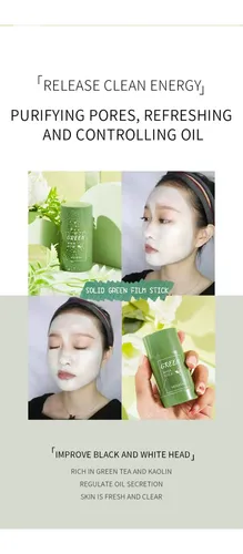 Mascarilla En Barra De Arcilla Sólida De Té Verde De 40 G, L
