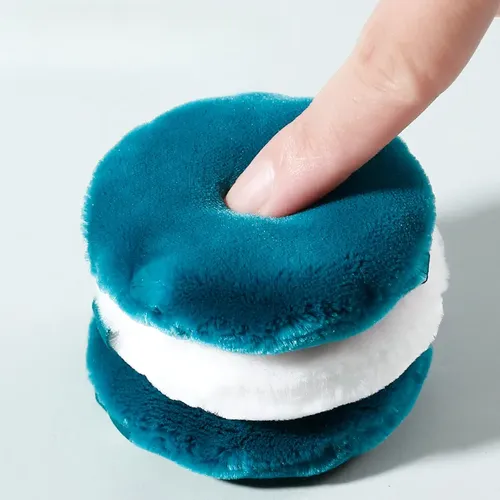 Powder Puff Soft Fluffy Powder Puff, Portátil De Doble Uso,
