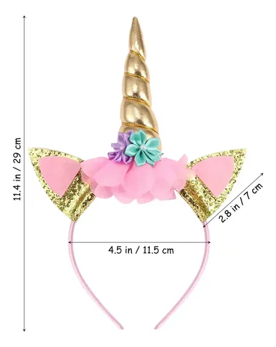 A Diadema De Unicornio 6 Piezas Con Accesorios Para Fiestas