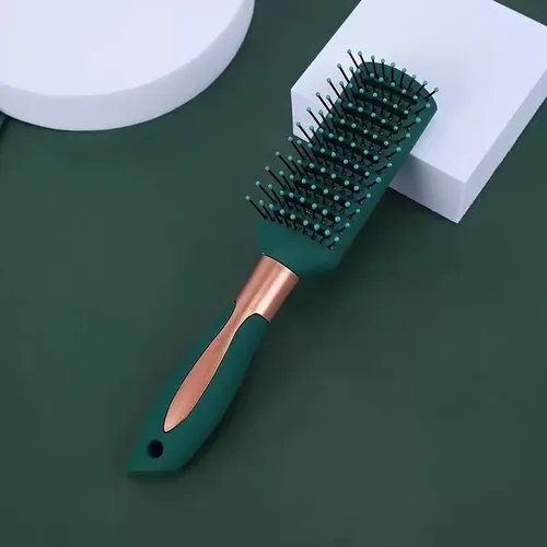 Cepillo Masaje Cojín Plástico Verde Oscuro Antiestático