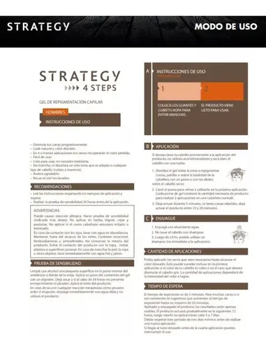 Strategy Gel De Repigmentación Capilar Para Canas 4 Steps