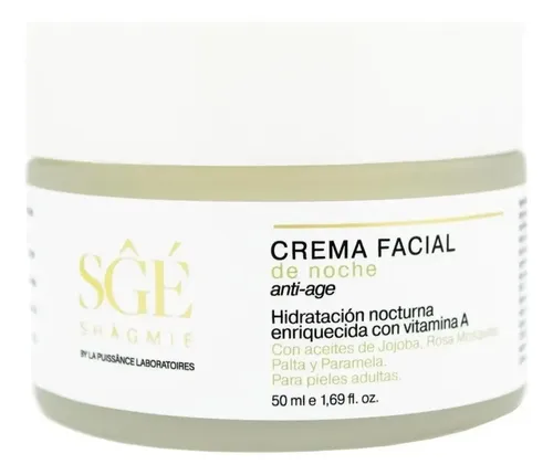 La Puissance Shagmie Crema Facial Noche Hidratante Anti Age Tipo de piel Todo tipo de piel