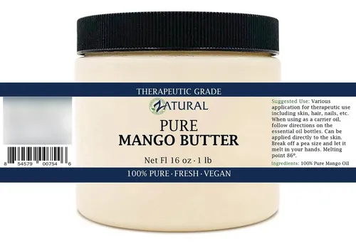 Manteca De Mango Zatural Orgánica 100% Pura 473 Ml