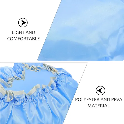3 Gorros De Baño Impermeables De Doble Simples De Peva (xy)