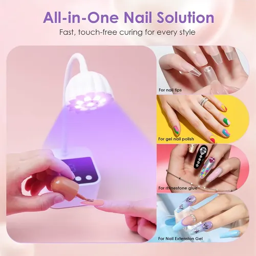 Lámpara Uv Led Recargable Blanca Para Uñas Gel