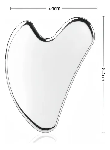 Masajeador Facial Y De Espalda Gua Sha De Acero Inoxidable
