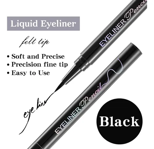 Delineador Líquido Negro Mooglamor 12 Piezas Ultrafino