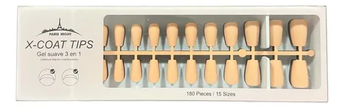 Tips Para Soft Gel Y Press On Paris Night Color X180u 3 En 1