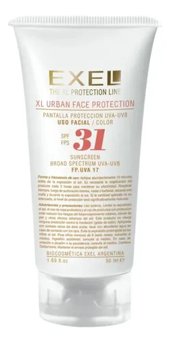 Protector Solar Facial Color Exel Urban Fps 31 Antiage 50ml