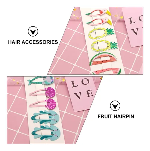 M 16 Pinzas Para El Pelo Para Niñas, Broches Con Forma De P