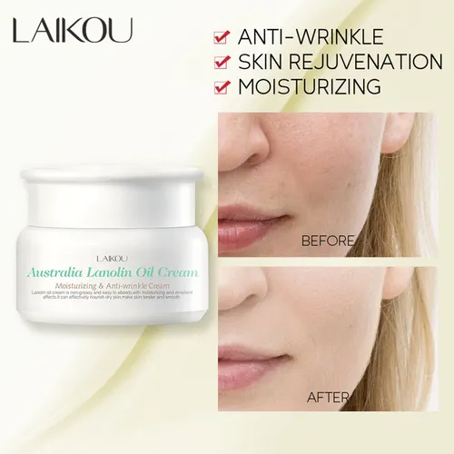 Crema Facial De Lanolina, Hidratante, Reponedora, 35 G