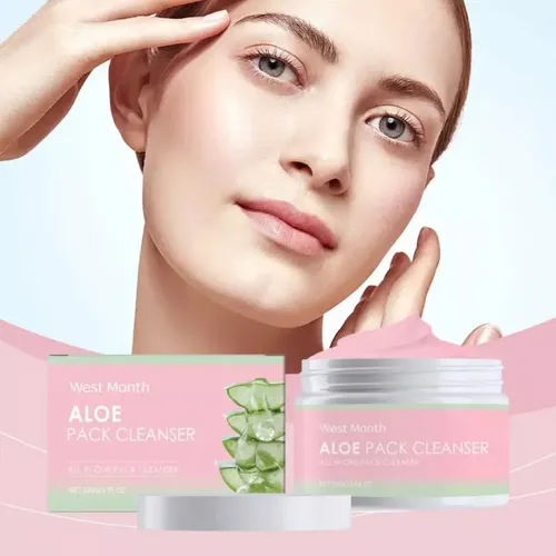 Crema Limpiadora Calmante De Aloe Vera .