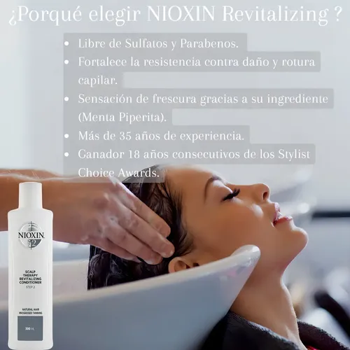 Nioxin Acondicionador Anticaida Para Cabello Natural Sistema 2 300ml