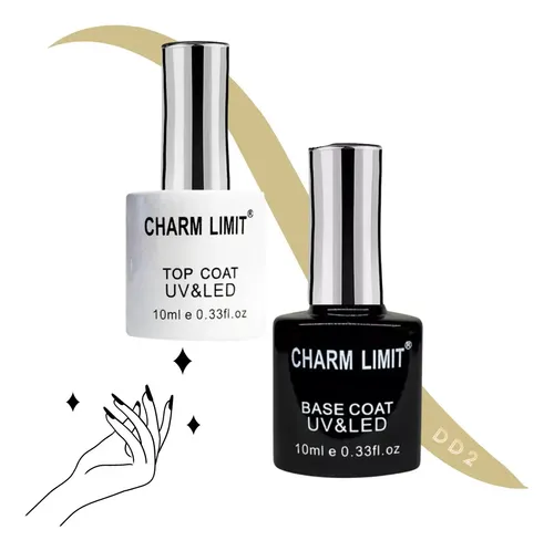 Base Coat Y Top Coat Semipermanent Uñas Esculpidas Manicuria