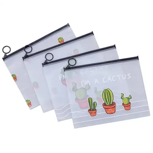 Set De 5 Bolsos Transparentes De Pvc For Maquillaje -jxs1