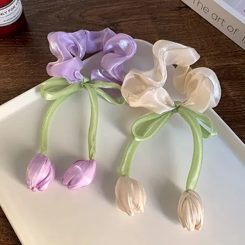 Accesorio Para El Pelo Con Forma De Tulipán Francés, 3 Unida 3pcs