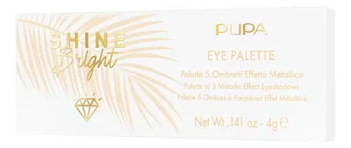 Paleta De Sombras Pupa Shine Bright Eye Palette Sunny Gold Sunny Gold