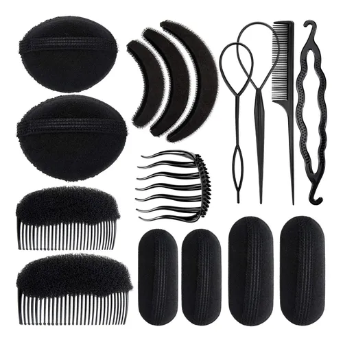 Set De Esponjas Hair Bump Willbond, 16 Piezas, Para Niñas Y