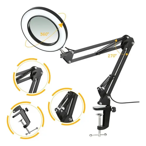 Lámpara De Mesa Led Con Brazo Flexible Para Estudio