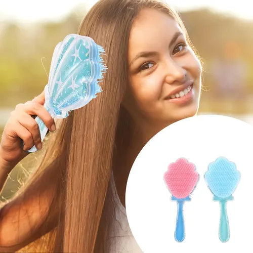 2 Cepillos Para El Cabello Tipo Paleta Antiestáticos