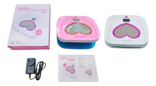 Cabina Lampara Uv Led Uñas City Girl 268w Qy-9 Profesional