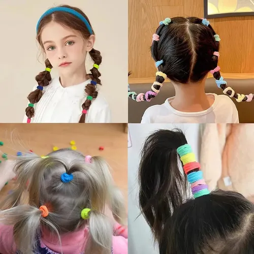 Paquete De 250 Cintas Para El Pelo De Bebé, 3 Texturas