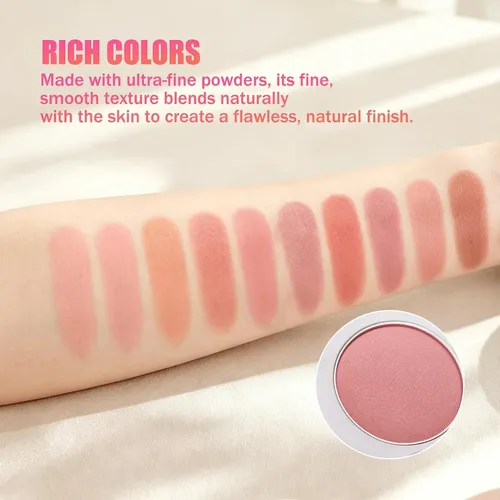 Paleta Rubor Mate 10 Colores Dwdiwen