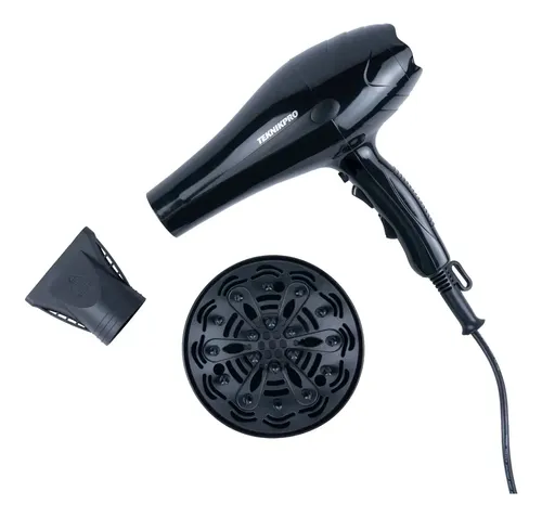 Secador Profesional Para Pelo Teknikpro Black Blast 1800w