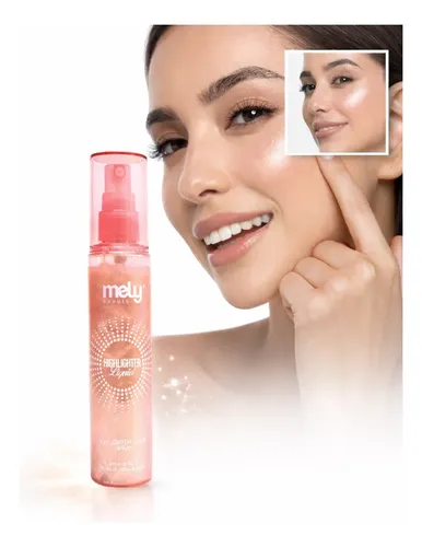 Iluminador Líquido Mely Spray Highlighter Glow Brillo Facial