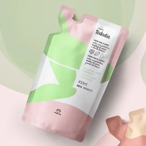 Repuesto Crema Corporal Hidratante Nutritiva Natura Tododia Hojas de Limón y Guanábana X 400 Ml