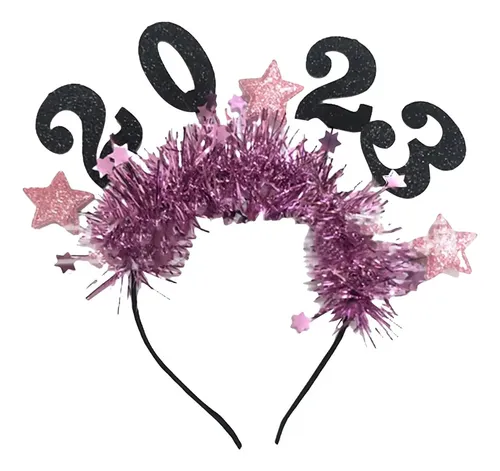 Diadema De Feliz Año Nuevo, Diademas De Aro Para El Pelo