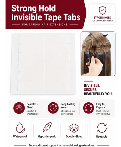 Extensiones Con Cinta Doble Cara Moresoo 36 Tabs 4 Cm X 0.8