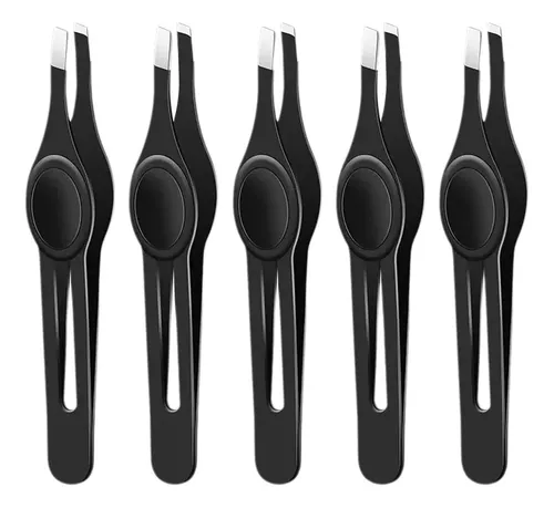 C* H Paquete 5 Pinzas Para Cejas Para Cabello Grueso C .