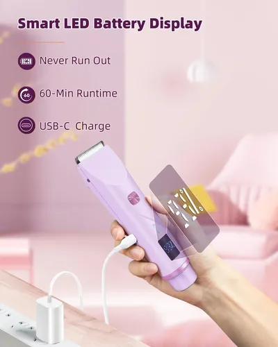Afeitadora Eléctrica Qlwq, Recortadora De Bikini Impermeable