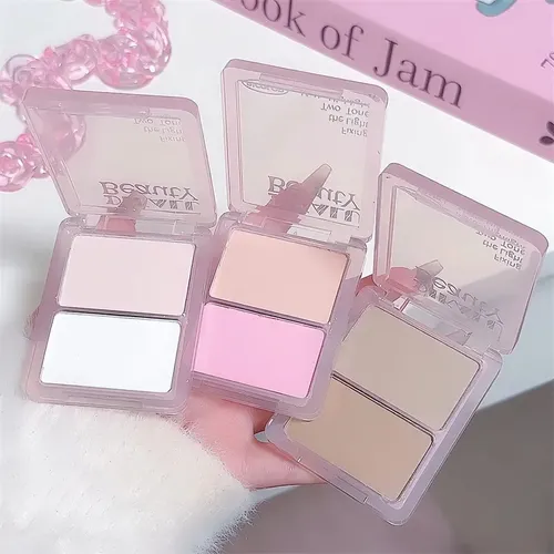 Paleta 2 En 1 Para Contorno E Iluminador Mate Para Rostro
