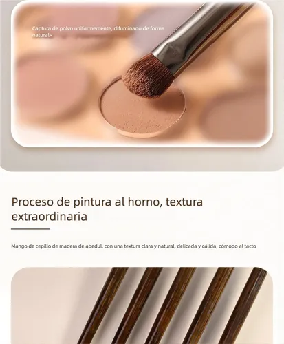 Tendencia Set 14 Brochas Maquillaje Cerdas Naturales ..