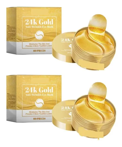 Parche Para Ojeras Oculares 24k Máscaras De Colágeno 2pcs