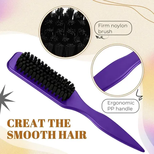 Set Cepillos Peinar Cabello Bristle Yiyiring Morado
