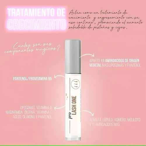 Pro Lash One Tratamiento Crecimiento Cejas Pestañas Melania