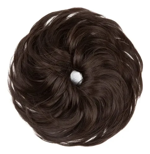 2 Piezas Extensión De Moño De Pelo Rizado Chongos T Regalo