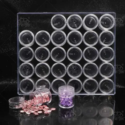 Organizadores Frascos Acrílicos X 30 U Para Strass Glitter