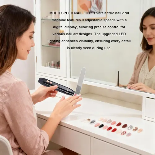 Lima De Uñas Eléctrica Inalámbrica Recargable