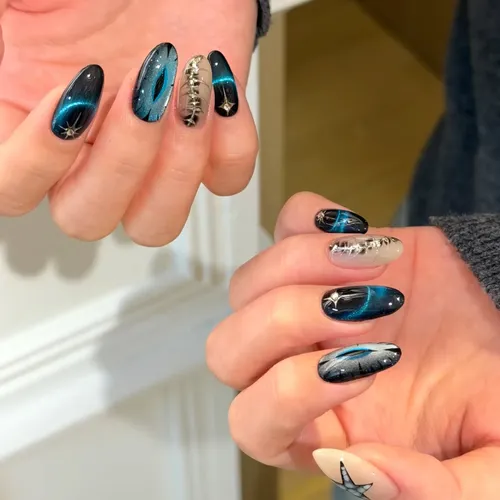 Alta Calidad Pegatinas De Uñas Con Destellos De Aguas