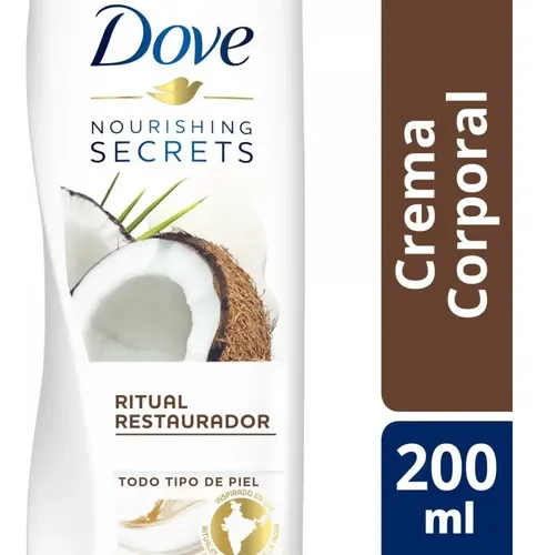 Crema para cuerpo Dove Nourishing Secrets Ritual Restaurador en tubo 200mL