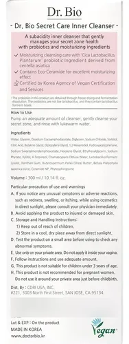 Dr. Bio Lavador Íntimo Espumoso Ph Balanceado Probióticos