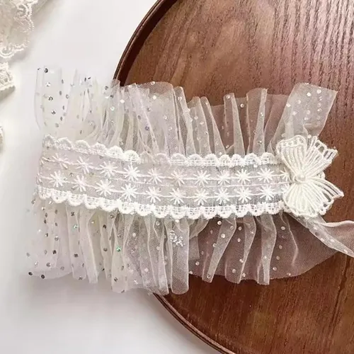 Diadema De Malla De Encaje Lolita Para Niñas, Ideal Para